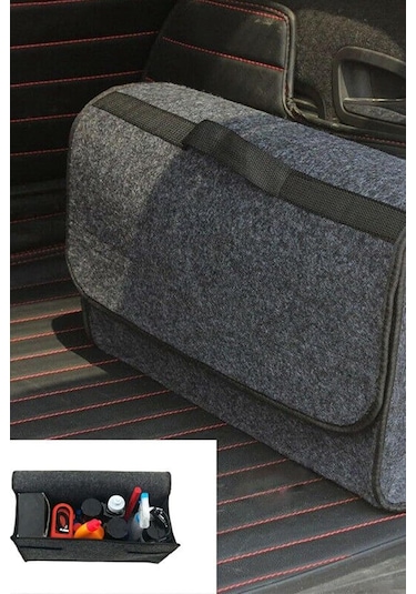 Oto Araba Araç Bagaj Organizer Çantası Eşya Düzenleyici İç Aksesuar Tuning 50x20x15