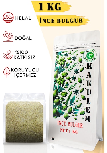 Kakulem Kısırlık İçli Köftelik İnce Bulgur 1 KG
