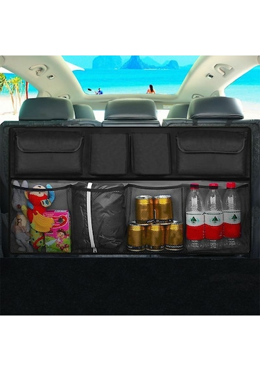 Araba/araç/oto İçi Bagaj Eşya Düzenleyici Çanta Organizer 8 Cepli