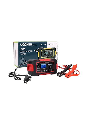 Uc-c120501a 12v 6a Kırmızı Led Göstergeli Akü Şarj Cihazı