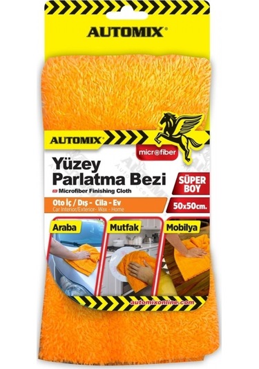 Automix Mikrofiber Yüzey Parlatma Havlusu 50x50cm 44538