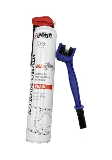 Ipone Zincir Yağlama Spreyi 750ml Temizleme Fırçası