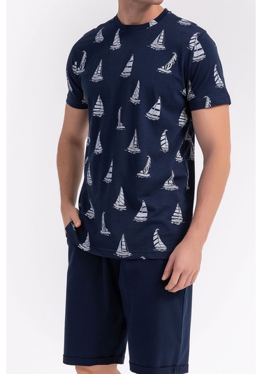 Arnetta Sailor Lacivert Erkek Bermuda Takım 001