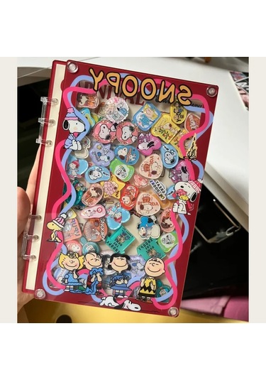 Snoopy Sallamak Akrilik Dizüstü Çıkarılabilir Karikatür Faiz Diy