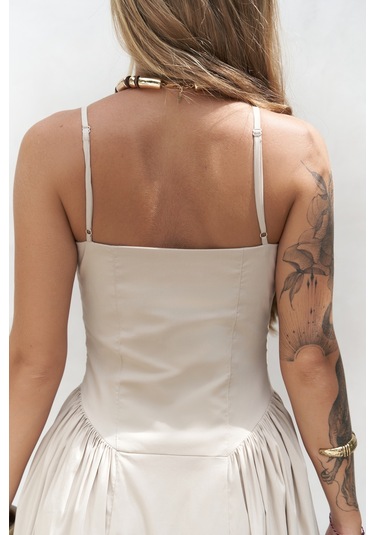 Narissa Askılı Midi Taş Elbise Taş