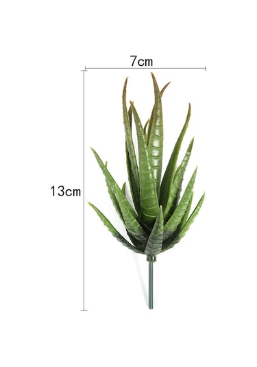 Sones Yapay Mini Aloe Plastik Bitkiler El Sanatları Çiçekçilik Peyzaj Bahçe Aile Ofis Dekorasyonu Akın Yeşil Sarı Uç