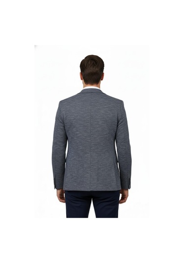 Erkek Tek Spor Ceket Çift Yırtmaçlı Bgl-st04981 Lacivert