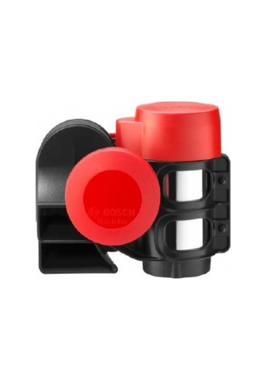 Bosch Ferrarı Korna 12v 240w 520 660hz Cap:115mm 115db Kırmızı Sıyah Set