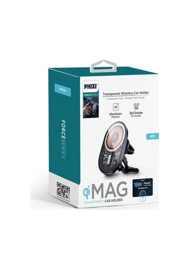 M15 Transparan Type-c Magsafe 15w Araç Şarj