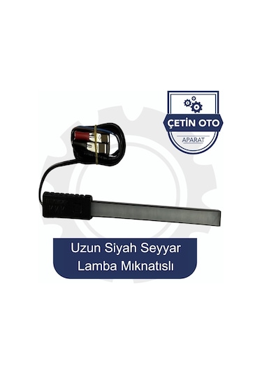 Servis Uzun Siyah Seyyar Lamba Mıknatıslı