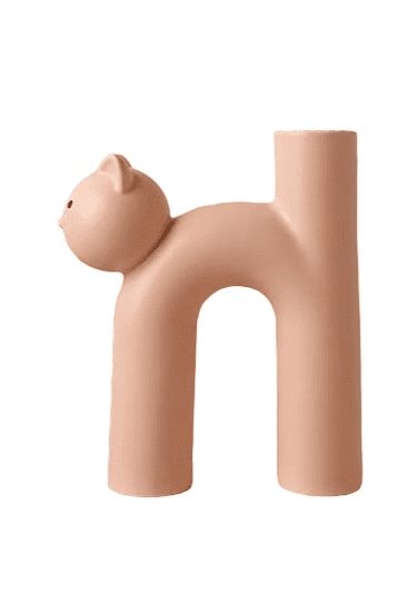 Seramik Kedi Vazo Vz262-2