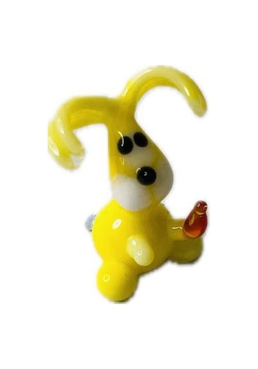 El Yapımı Mini Murano Cam Tavşan Biblo A149-04