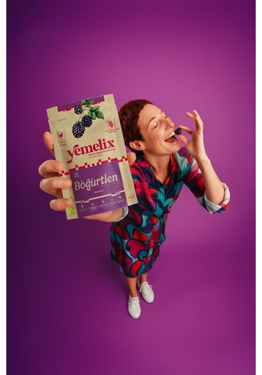 Freeze Dried 10'lu Dolu Dolu Paket Böğürtlen Kuru Meyve Cipsi - Dondurularak Kurutulmuş Böğürtlen 15gx10 150 G