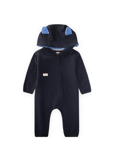 Fermuarlı Tulum 0-3 Yaş Antrasit Antrasit