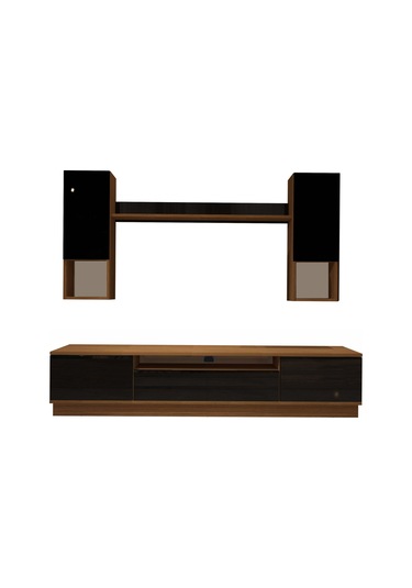 Decoraktiv Trendstyle 5das Mdf Tv Ünitesi Tv Sehpası Ceviz - Siyah
