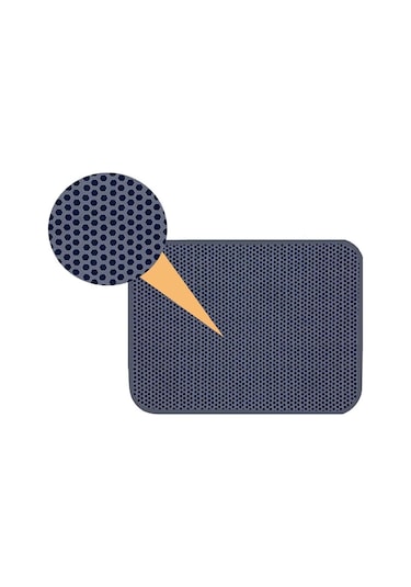 Aktunç Elekli Tuvalet Önü Kedi Kumu Paspası 60x120 Cm Gri