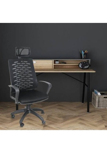 Berlin Fileli Joy Müdür Koltuğu Siyah