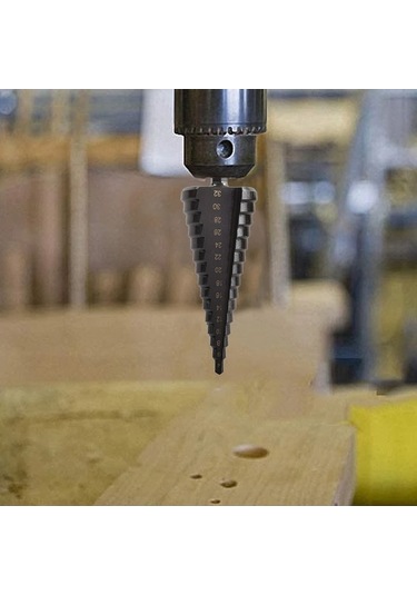 Xinxin Hss Kobalt Kademeli Matkap Ucu Seti İnce Demir-çelik-pvc-ahşap 4 Adet