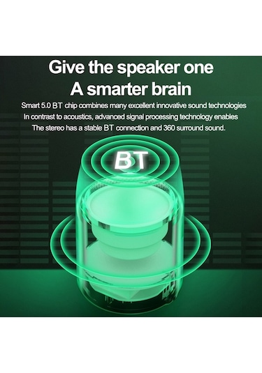 Ebitda Taşınabilir Bluetooth 5.0 Hoparlör - Mikrofonlu, 3w Basslı Ses