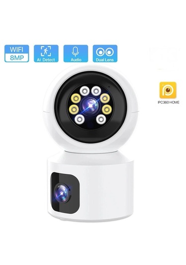 Laxsam Yeni Çift Lens Kablosuz Ip Kamera Cmr41 Güvenlik Kamerası