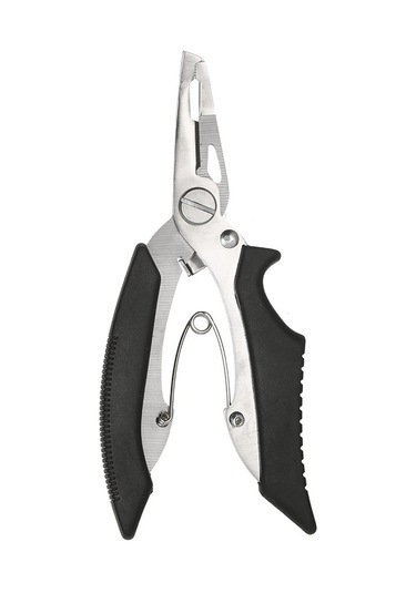 Lemestar Stahl Fischzange Set: Hak Entfernen, Draht Schneiden, Fisch Greifen Schwarz Greifer + Messer