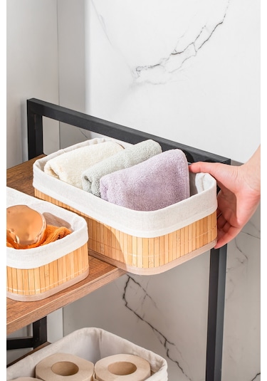 Porsima 2084 Dikdörtgen 3lü Pinterest Sepet Bambu Sepet Seti Dekoratif Banyo Mutfak Düzenleyici Organizeri Sarı