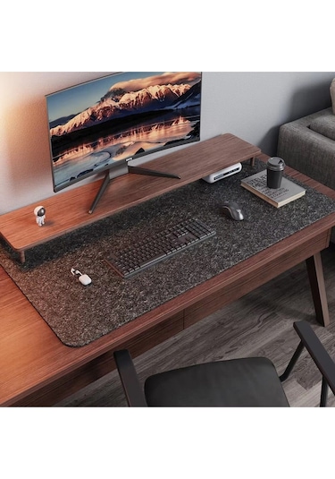 Mouse Pad Masa Koruyucu Büyük Keçe Oyuncu Matı 3mm Antrasit Renk