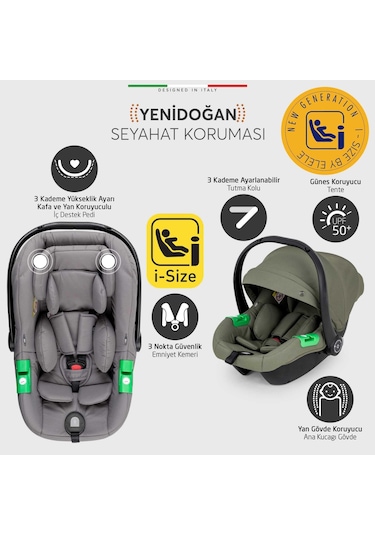 Elele Liberta Travel Sistem Bebek Arabası Yeşil