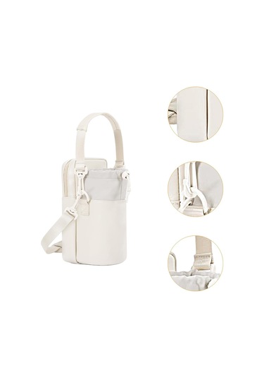 Suntek Telefon Cebi Hediye Piknik Şişe Kılıfı Tutucu Su Beyaz