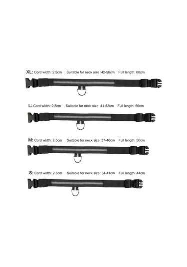 Geeroyoo Gece Görünürlüğü Artıran Suya Dayanıklı Led Nylon Köpek Tasması - Sarı, S Boy Sarı