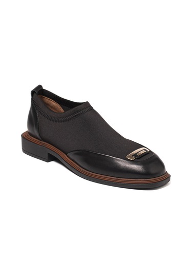 Black Scuba Stretch Black C936 Babet Kadın 1582 08 Chiara Bellini Analin Scuba Strecth Leather Fab