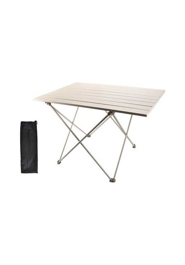 Wondernest Piknik Masası Masa M Katlanır Kamp Halı Bej Barbekü Alüminyum Alaşımlı Açık Havada Kullanım 56x39x42cm Bej