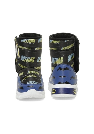 Batman Mavıla Lacivert-siyah Cırtlı Kürklü Erkek Çocuk Kar Botu Lacivert