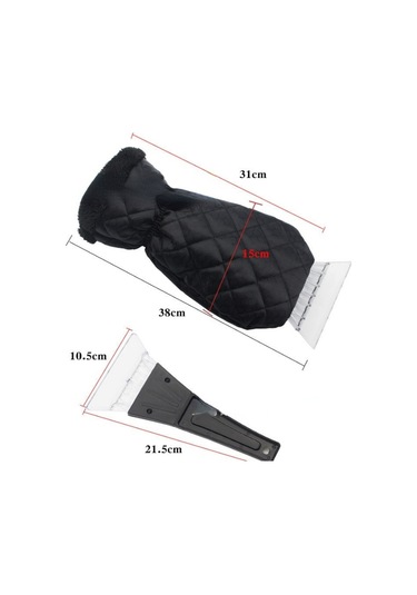 Sones Kalın Su Geçirmez Kar Temizleme Küreği Araba Sıcak Eldiven Mavi