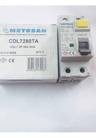 Cdl7280ta 2p 80a 6ka Metesan Kaçak Akım Rolesi