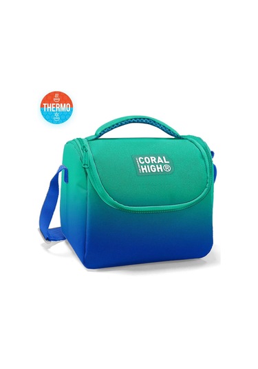 Coral High Kids Yeşil Saks Renk Geçişli Thermo Beslenme Çantası 11875