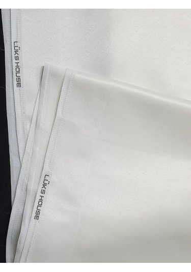 Güneşlik Perde Lüks Saten Krem Beyaz – Modern House