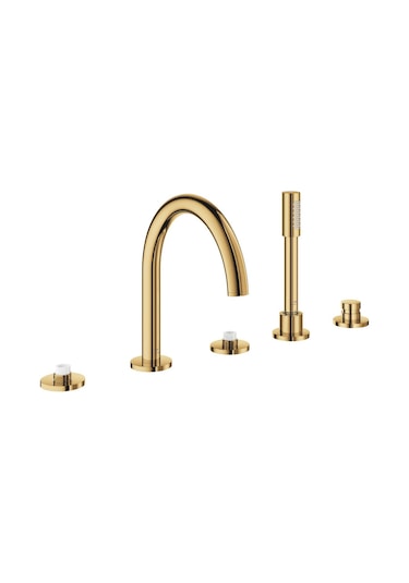 Grohe Atrio Private Collection 25224GL0 5 Delikli Küvet Bataryası Altın