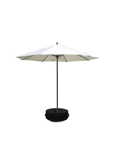 Leezsing Koyu Siyah 48cm Çaplı Dairesel Topuk, 600d Oxford Kumaş, Çantalı Ve Kordonlu, Bahçe, Plaj, Kamp Gölgesi, Çadır Rüzgar Tutan Sabitlastırıcı Ağırlık Torbası Siyah