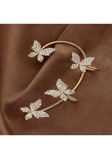 Kelebek Tasarımı Kulak Manşeti