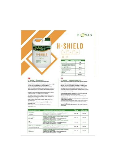 Biosas H-shield 5 Lt Organik Sıvı Gübre 5 L