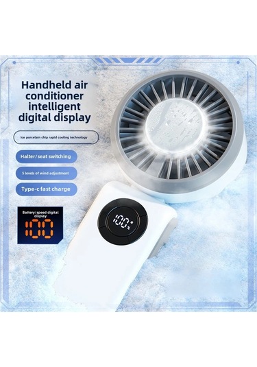 Jialan Usb Şarj Edilebilir Kablosuz El Fanı 5 Seviye Yüksek