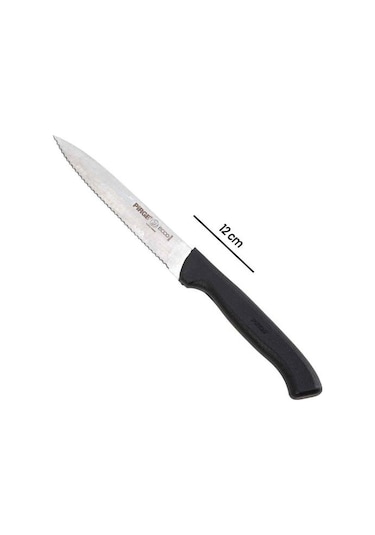 Pirge Ecco Sebze Bıçağı Sivri Dişli - Siyah/12 Cm Siyah