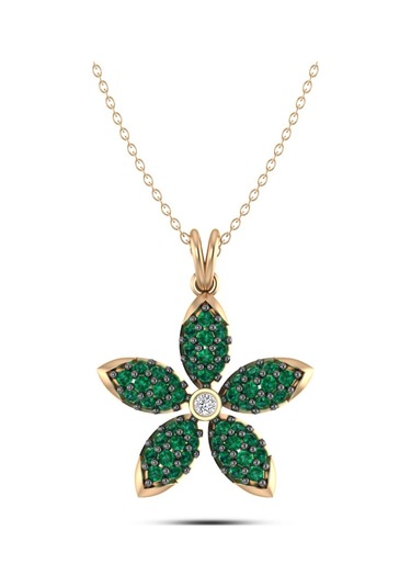 Pırlantalı Flower Kolye N11.82