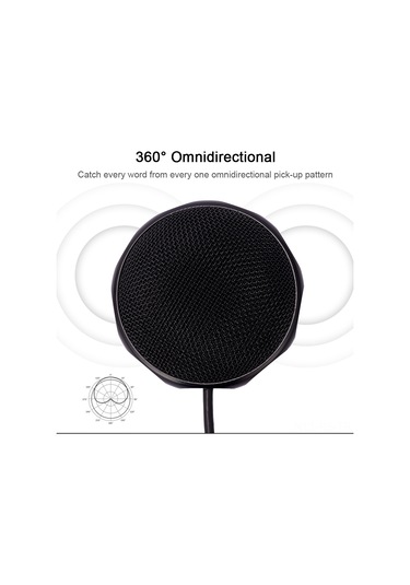 Reedark 360 Usb Konferans Mikrofonu - Pc, Oyun Ve Sohbet İçin Yüksek Kaliteli Alüminyum Mikrofon