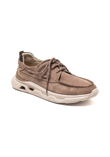 Sneaker Erkek Og-2410 John May 923-144 Gri Havlu Nbk-kahve Marsel