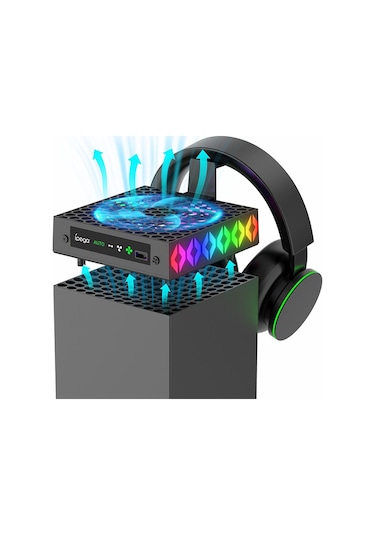 Xbox Series X Uyumlu Üst Fan Soğutucu Rgb İpega Pg-xbx026s