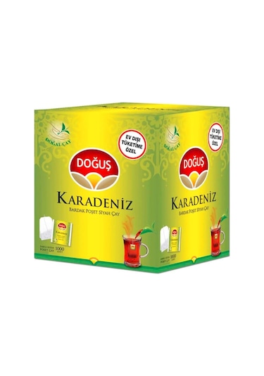 Doğuş Karadeniz EDT Siyah Süzen Bardak Poşet Çay 1000 x 2 G