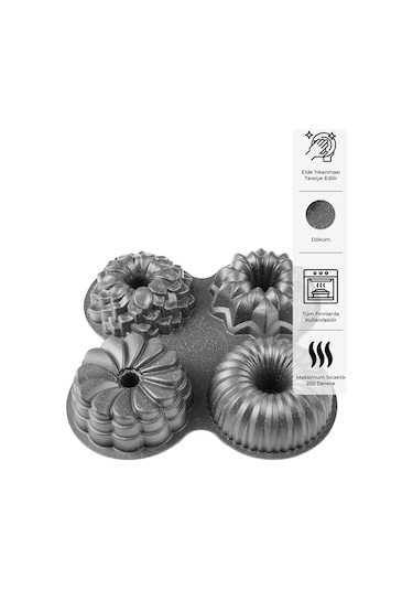 Emsan Griss One&Four Gri Kek Kalıbı