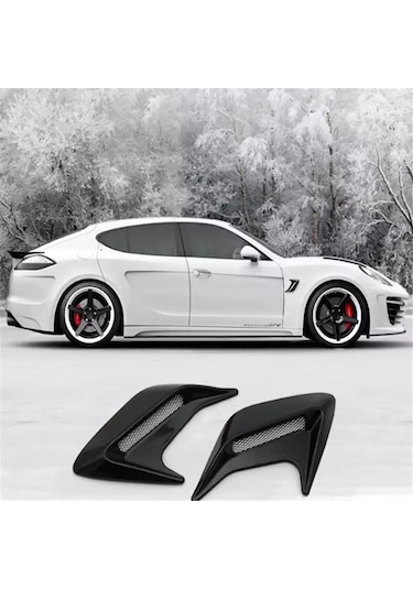 Üniversal Piano Black Kaput Çamurluk Venti Izgarası Sağ Sol Scoop